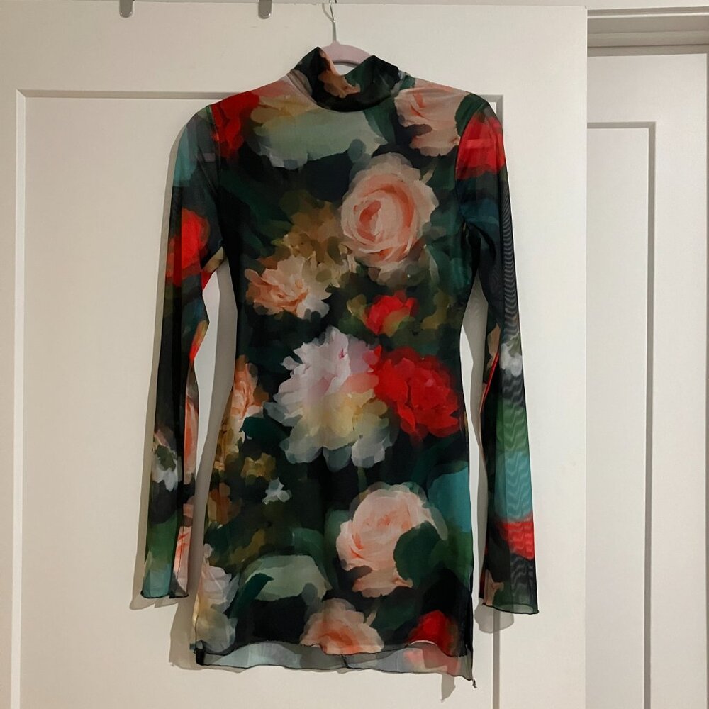 NWT Runaway The Label Jordi Mini Dress Asha Print Size Small - Picture 7 of 9